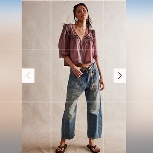 Free People Moxi Barrel Jeans